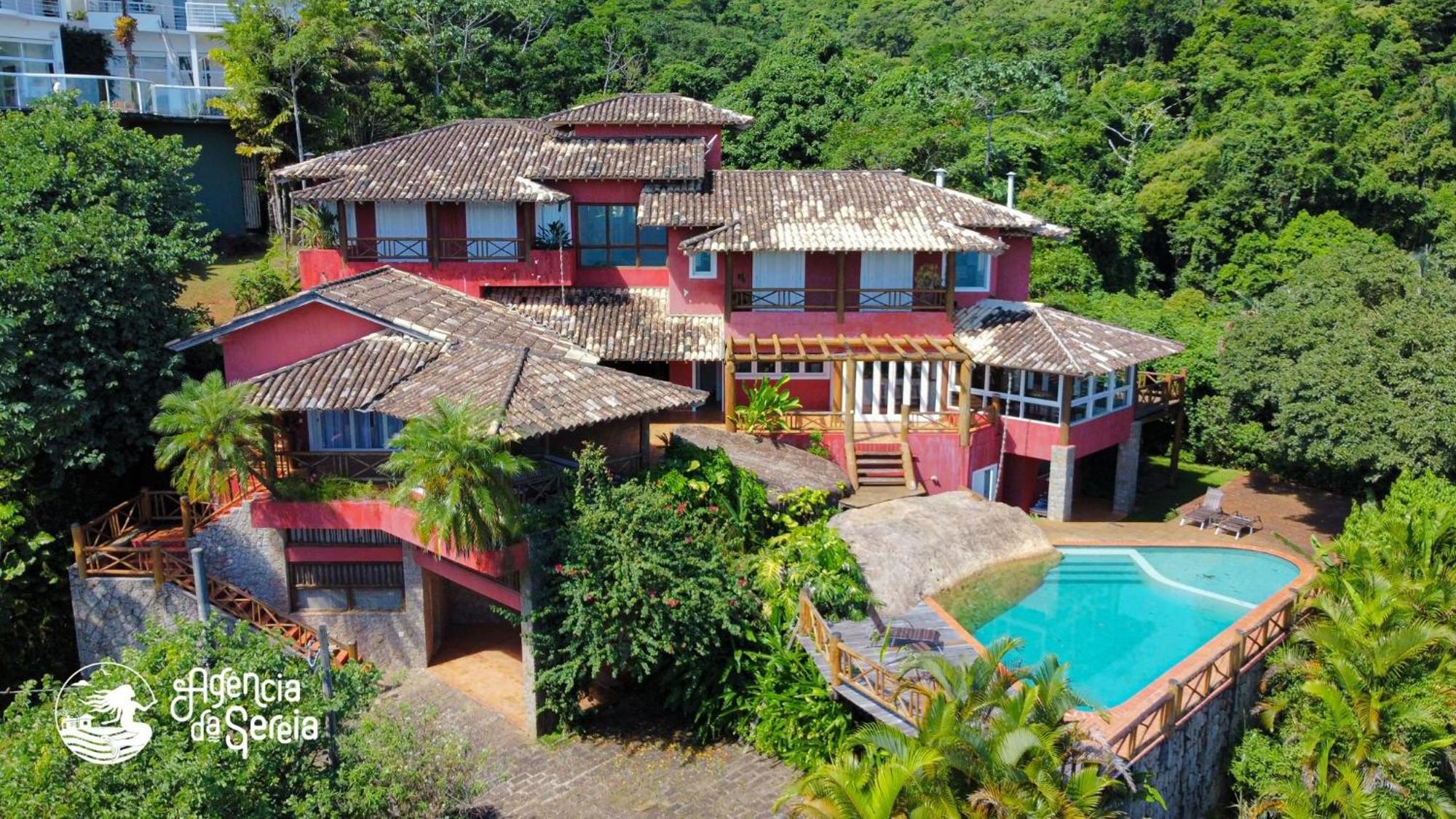 Linda Casa Com Vista Incrivel Em Condominio No Sul Da Ilha Ilhabela Dış mekan fotoğraf